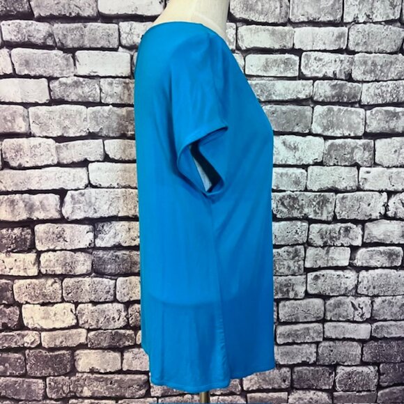 Soft Surroundings Turquoise Sleeveless Blouse Size M - Picture 8 of 9